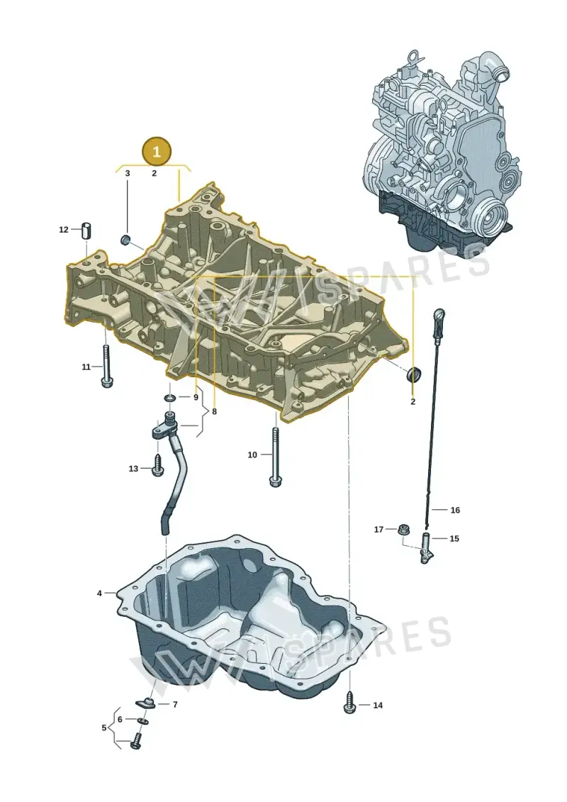 0XW103601G — Volkswagen Amarok twin cab (2022-) diagram 2hb103300, position 1