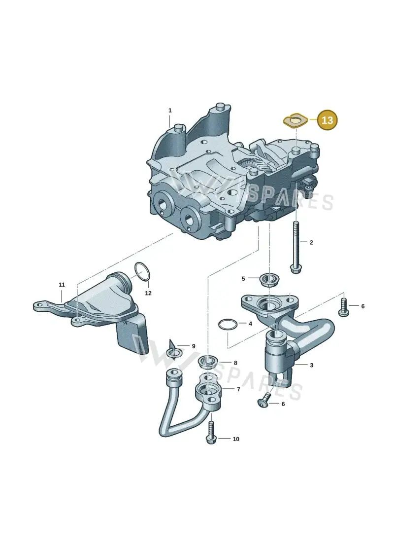 0XW103934AA — Volkswagen Amarok twin cab (2022-) diagram 2hb115002, position 13