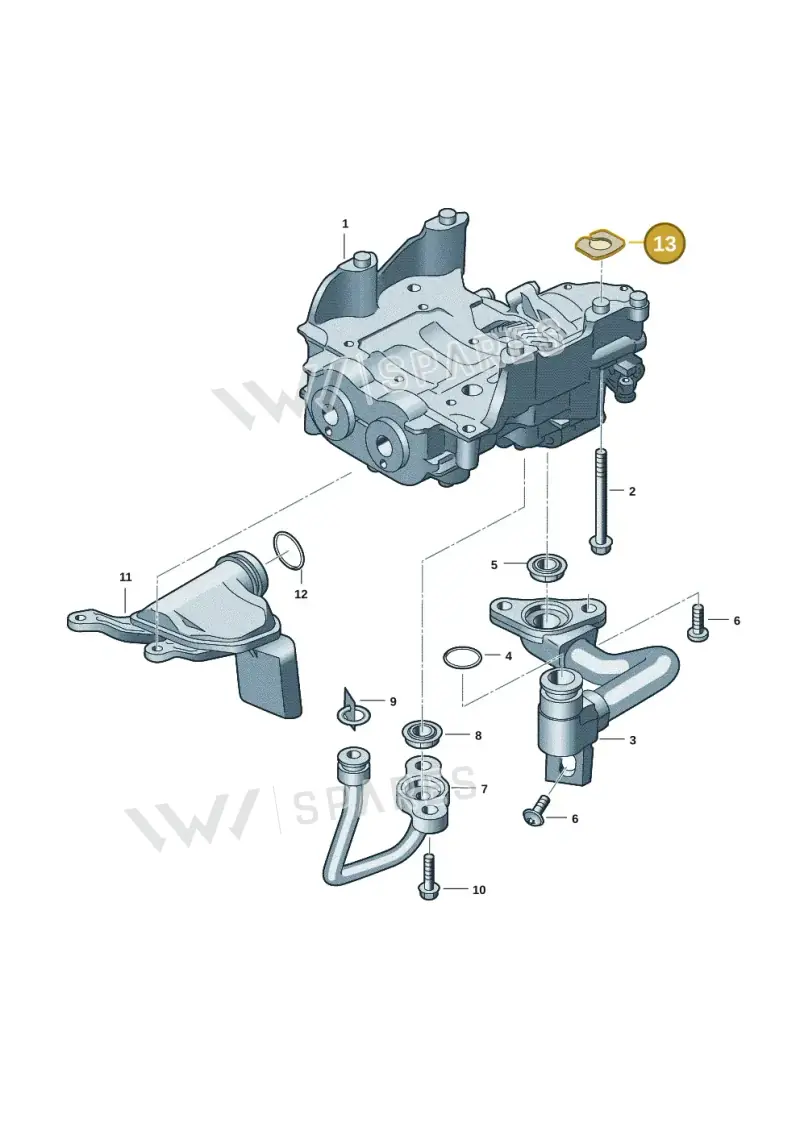 0XW103934AR — Volkswagen Amarok twin cab (2022-) diagram 2hb115002, position 13