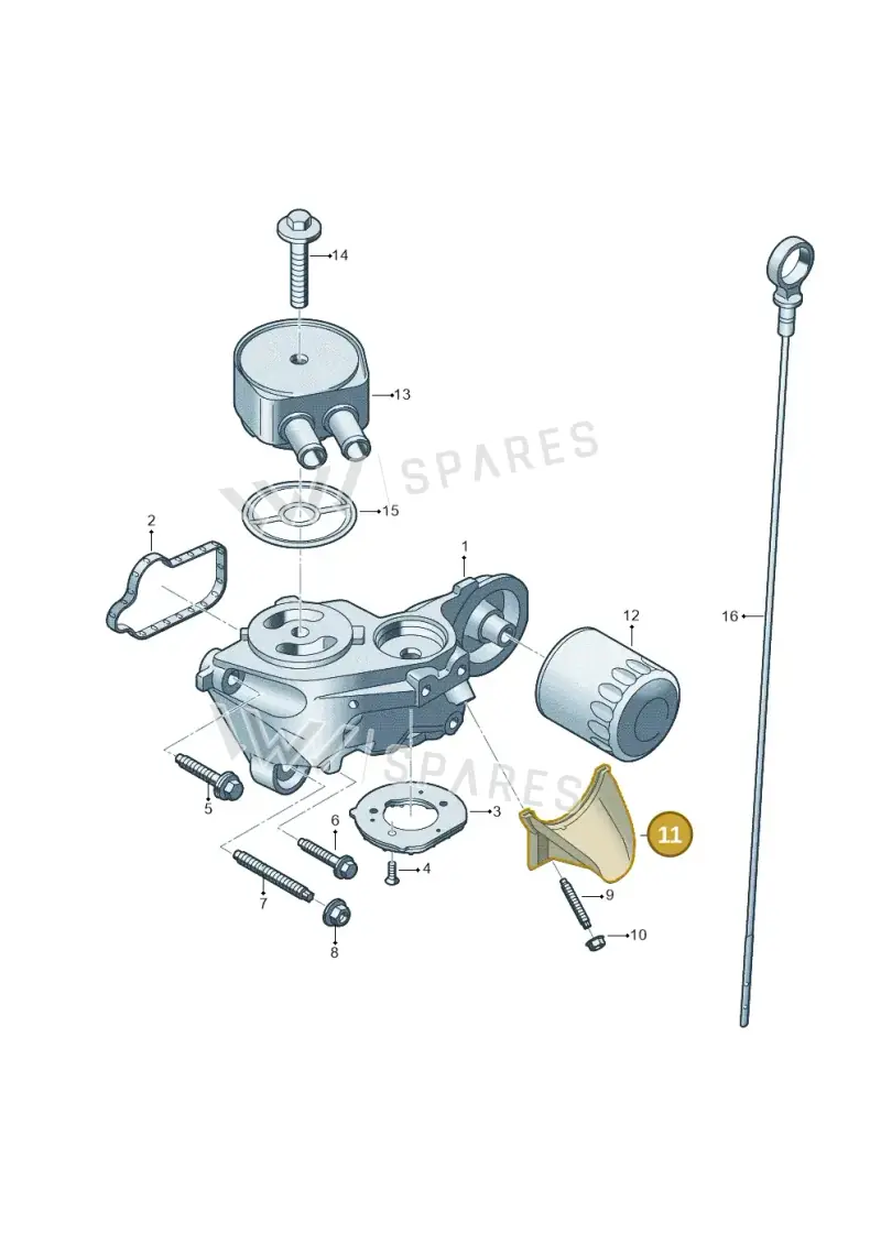 0XW115132 — Volkswagen Amarok twin cab (2022-) diagram 2hb115001, position 11