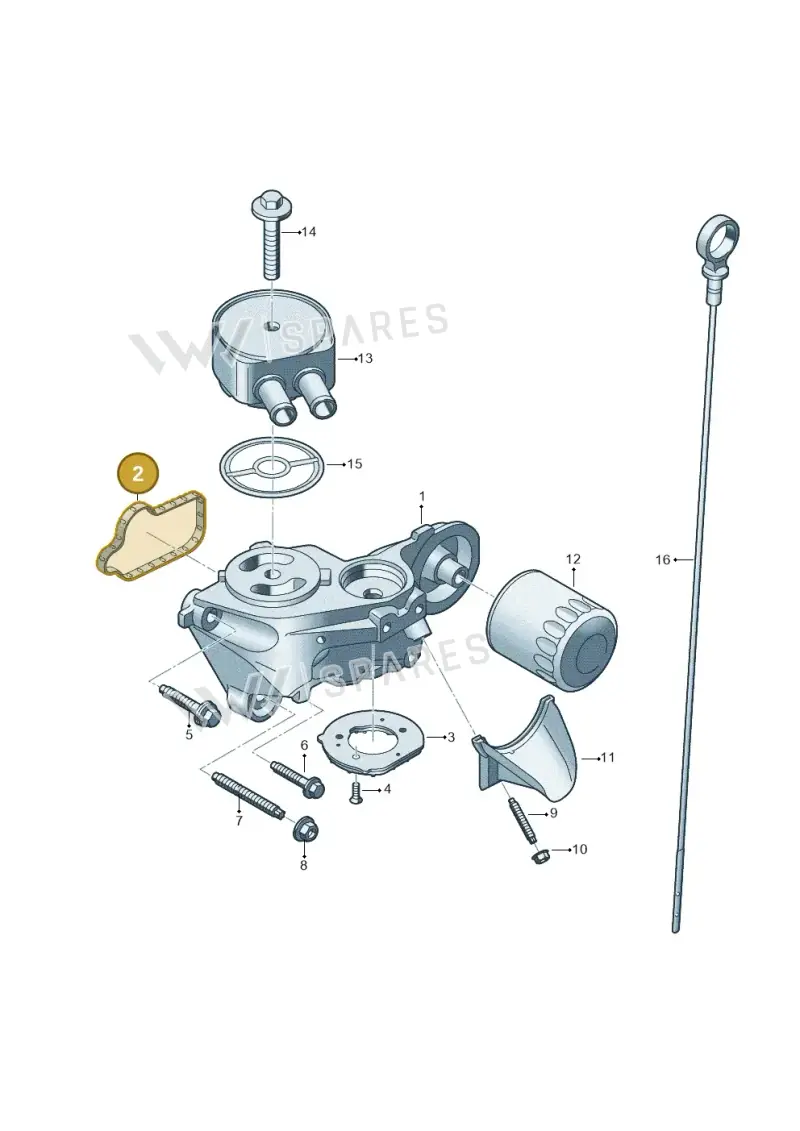 0XW115441 — Volkswagen Amarok twin cab (2022-) diagram 2hb115001, position 2