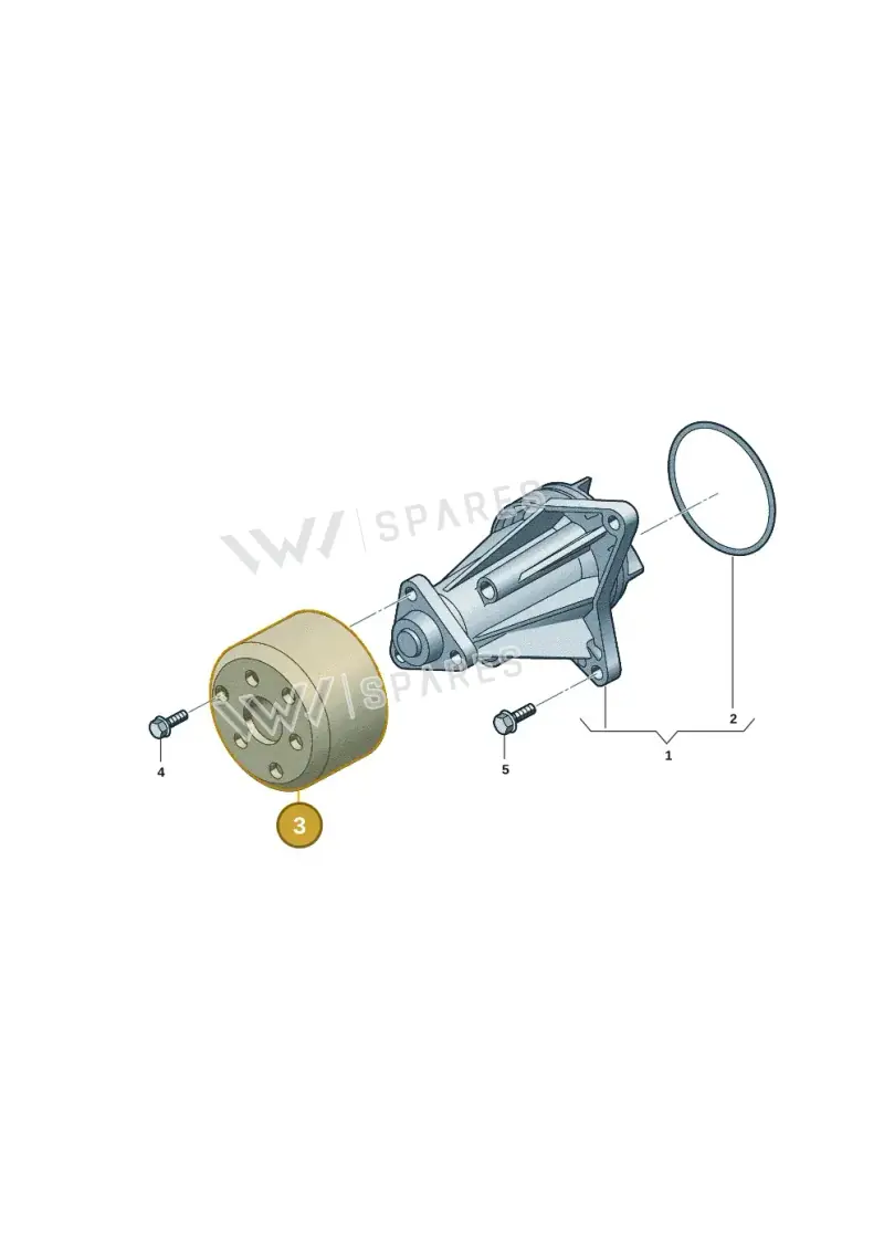 0XW121031B — Volkswagen Amarok twin cab (2022-) diagram 2hb121095, position 3