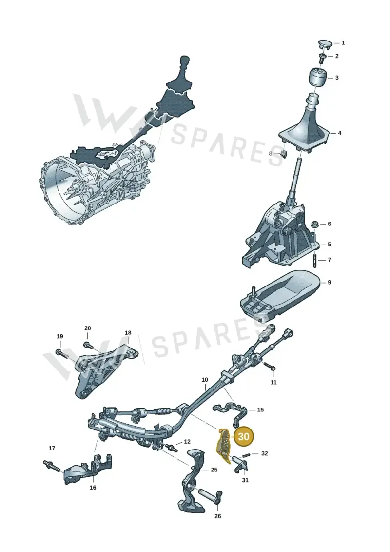 0XW311522B — Volkswagen Amarok twin cab (2022-) diagram 2hb711300, position 30