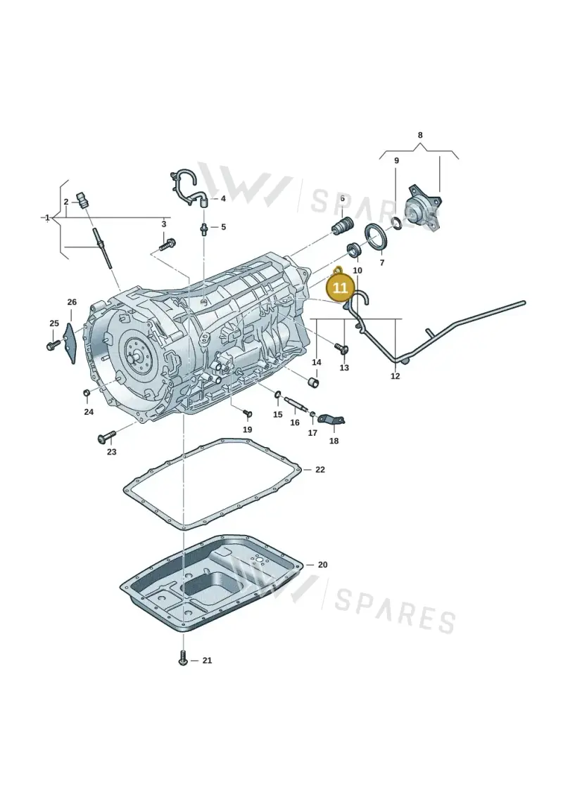 0XW321432A — Volkswagen Amarok twin cab (2022-) diagram 2hb301300, position 11