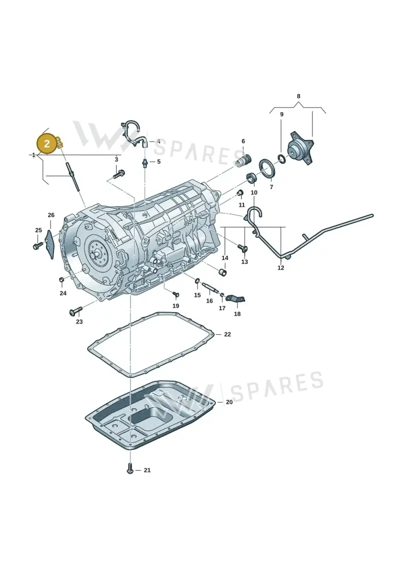 0XW321432 — Volkswagen Amarok twin cab (2022-) diagram 2hb301300, position 2