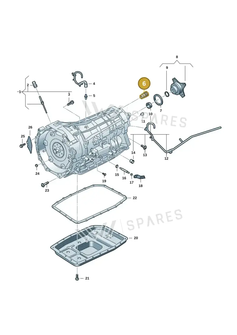 0XW325571 — Volkswagen Amarok twin cab (2022-) diagram 2hb301300, position 6