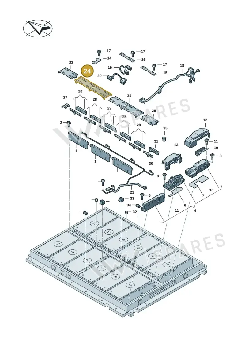 0Z1807404BA — Volkswagen ID.7 Limousine Pro (2023-) diagram 082915054, position 24