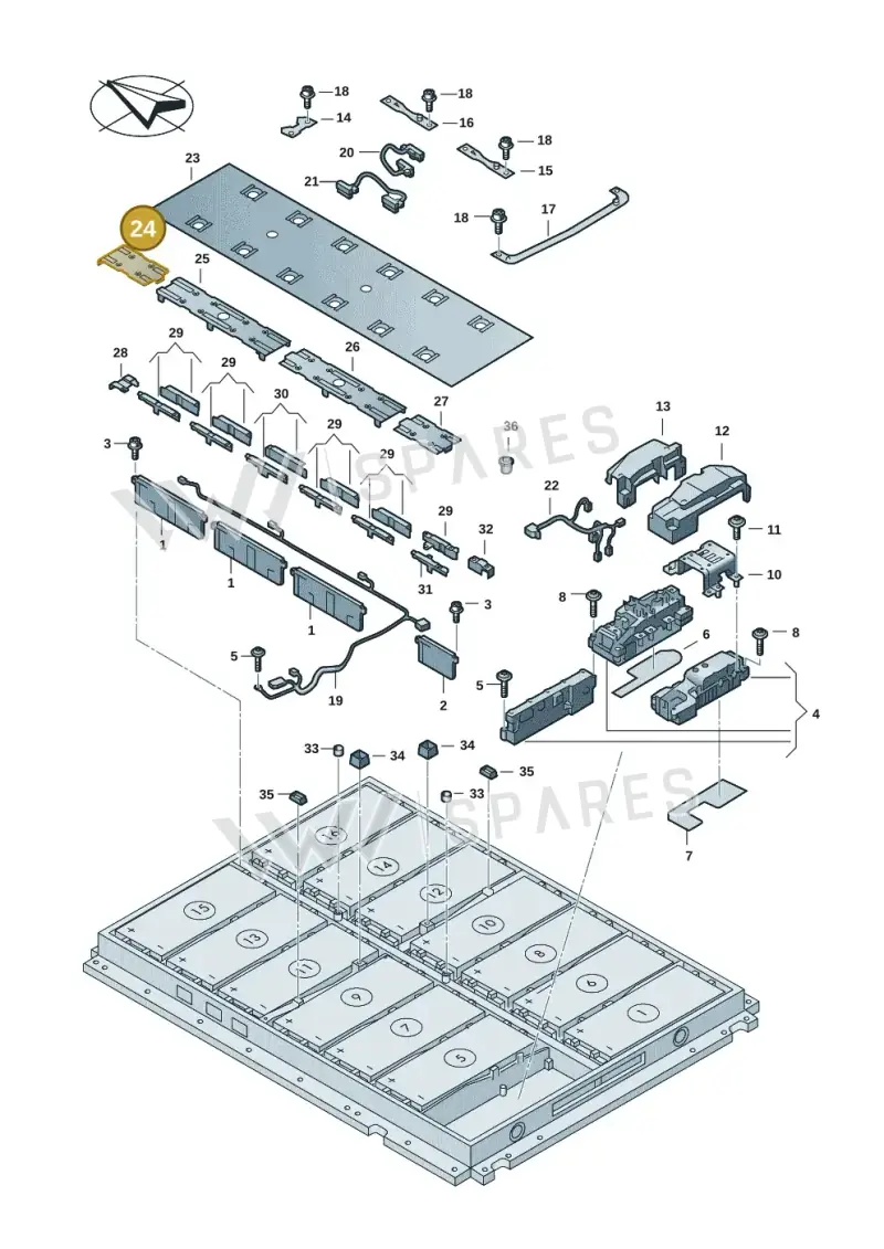 0Z1807404BD — Volkswagen ID.7 Limousine Pro (2023-) diagram 091915051, position 24