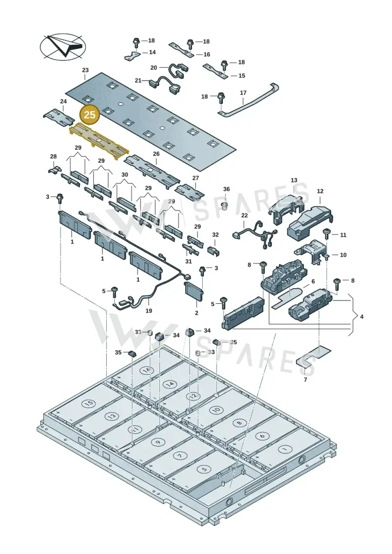 0Z1807404BE — Volkswagen ID.7 Limousine Pro (2023-) diagram 091915051, position 25