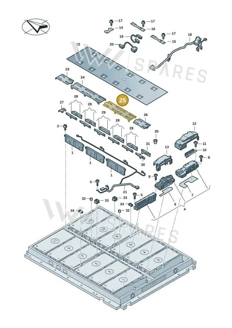 0Z1807404BF — Volkswagen ID.Buzz (2022-) diagram 082915055, position 25