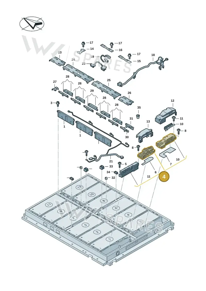 0Z1998184AC — Volkswagen ID.7 Limousine Pro (2023-) diagram 082915054, position 4