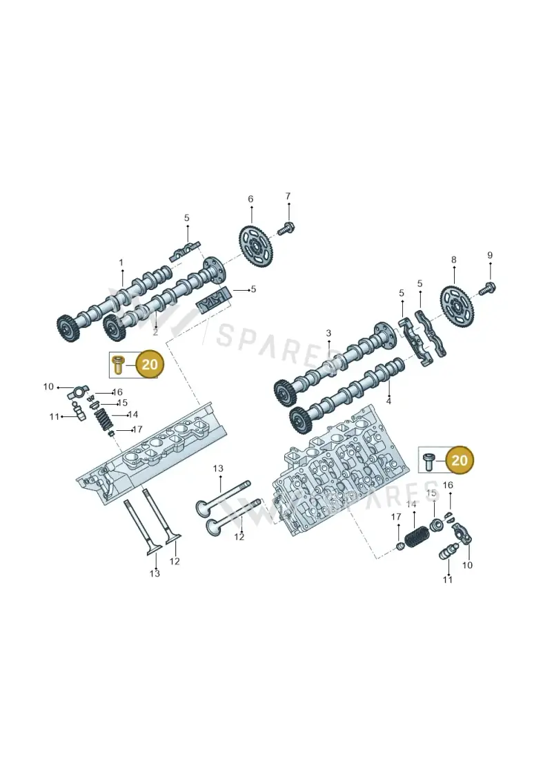 100109001B — Volkswagen Amarok twin cab (2022-) diagram 2ha109035, position 20