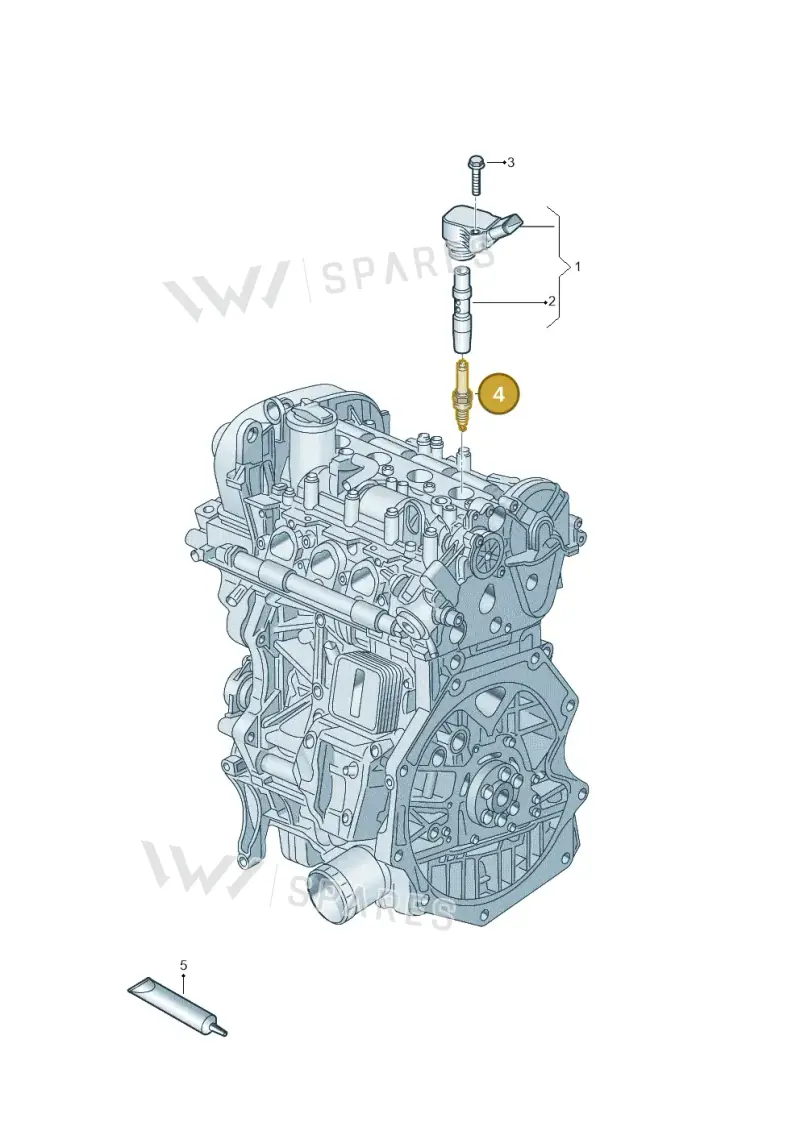 101905617C — Volkswagen Jetta 1.6 (2014-2018) diagram 827905000, position 4