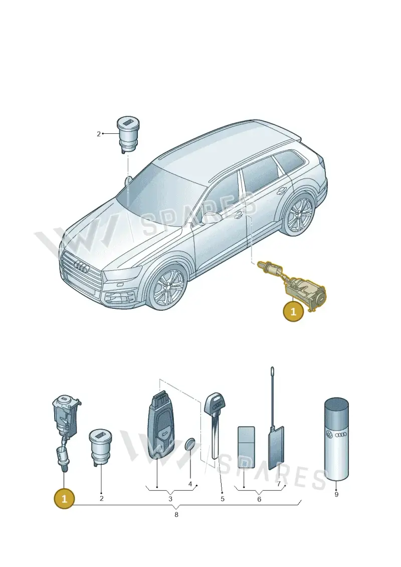 107837167ED — Audi Q7 (2015-2025) diagram 859837100, position 1