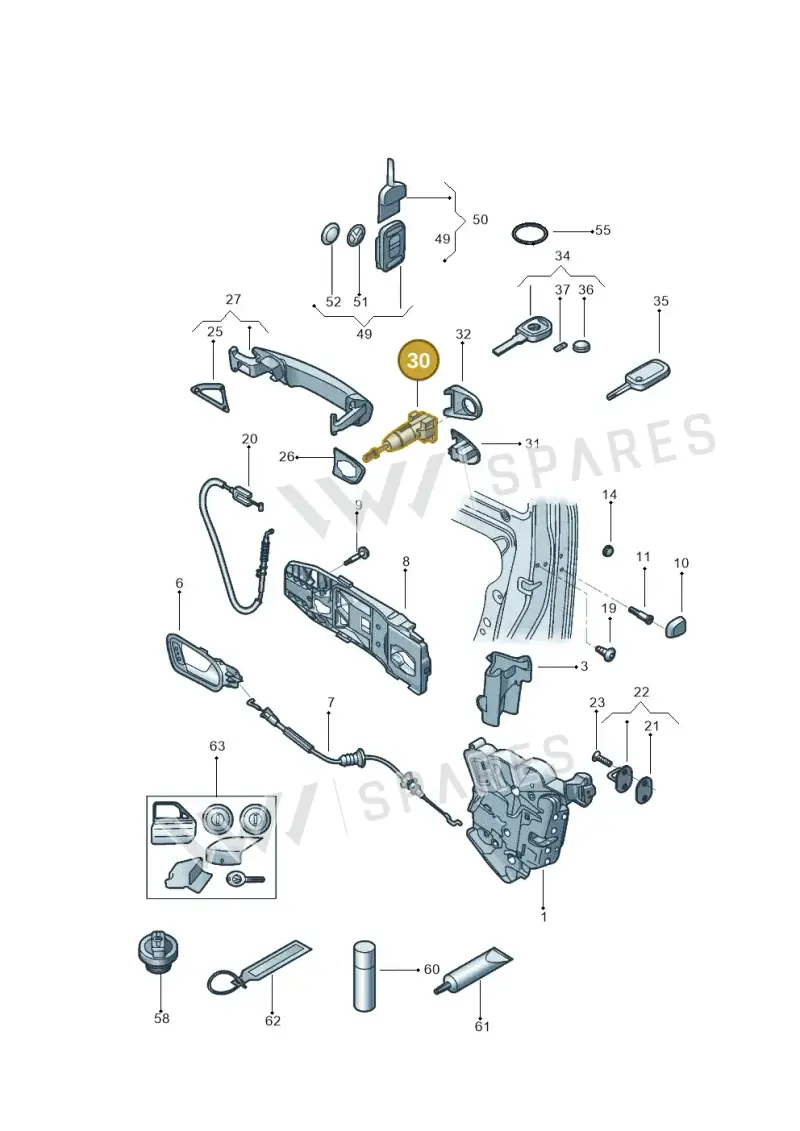 107837167EJ — Volkswagen Up! 1.0 TSI (2013-2017) diagram 559837000, position 30