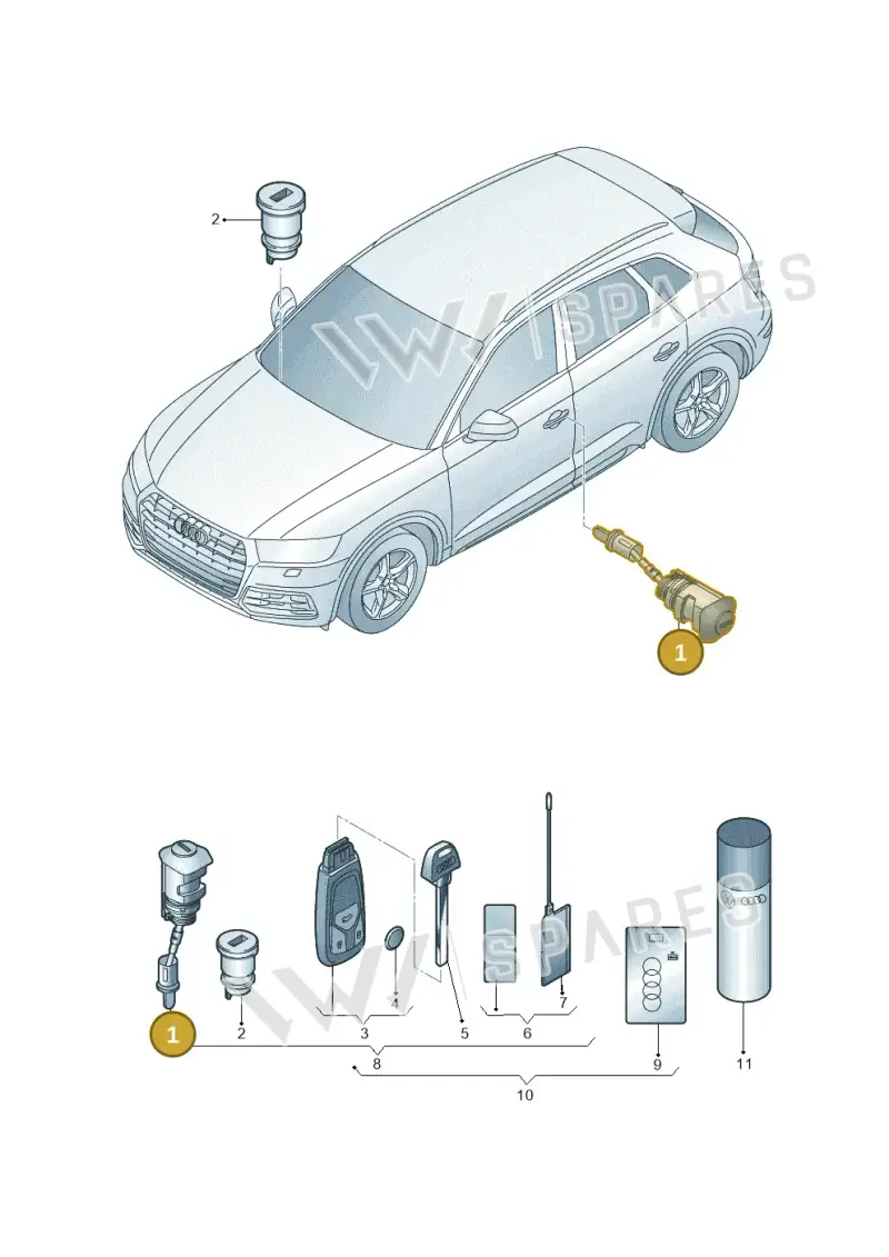 107837168EC — Audi Q5 (2016-2025) diagram 896837100, position 1