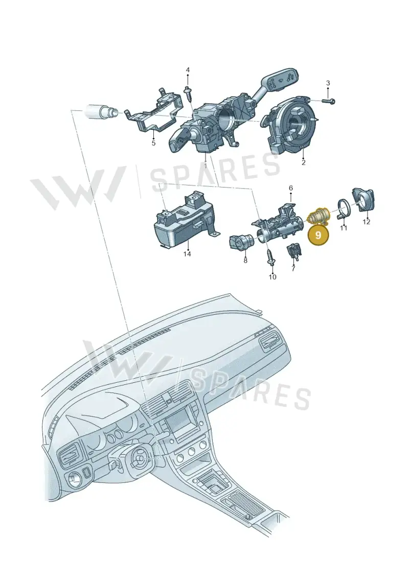 107905855AP — Skoda Fabia (2021-2022) diagram 584905070, position 9
