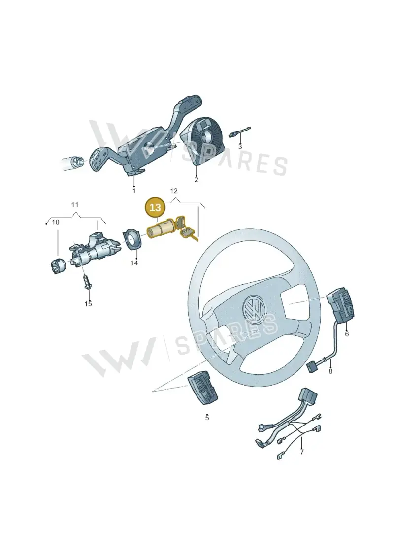 107905855CH — Volkswagen Transp. caravelle (2008-2009) diagram 410953500, position 13