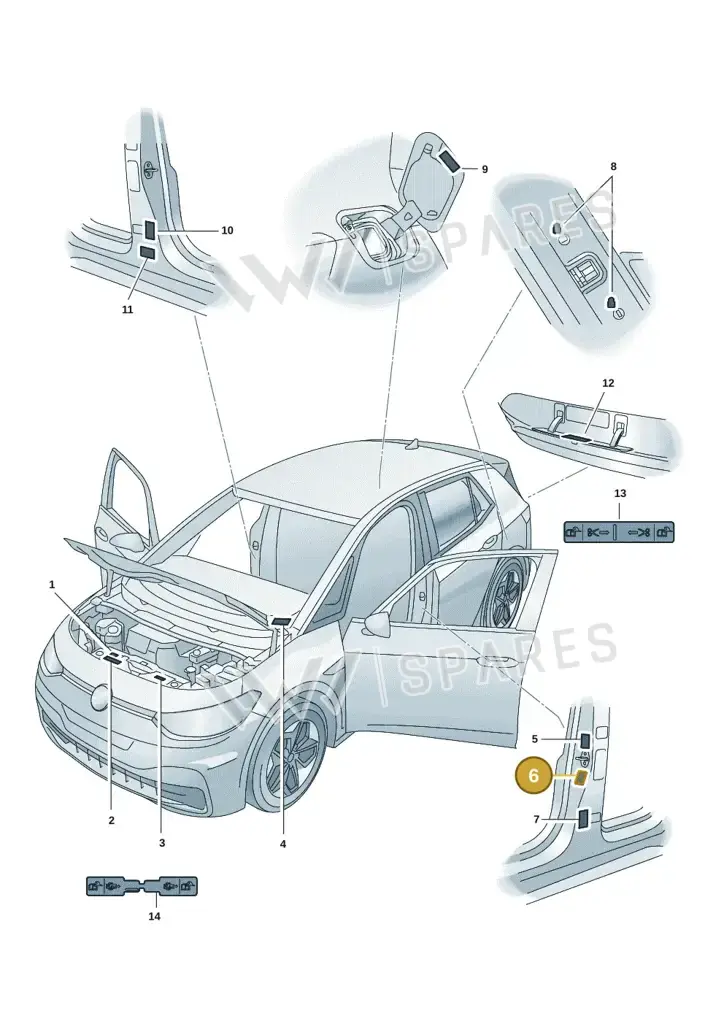 10A010000C — SEAT CUPRA Born (2021-) diagram 10a010000, position 6
