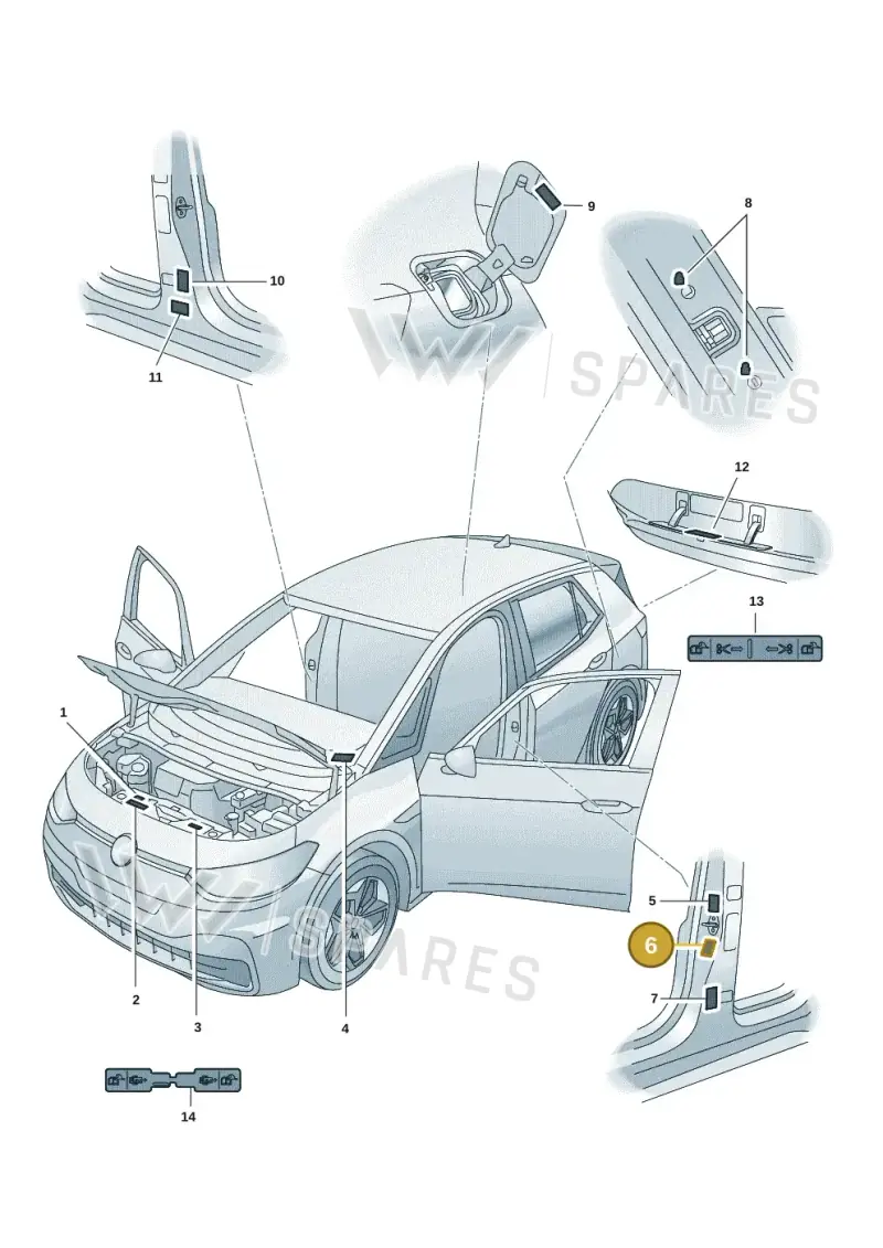 10A010000C — SEAT CUPRA Born (2021-) diagram 10a010000, position 6