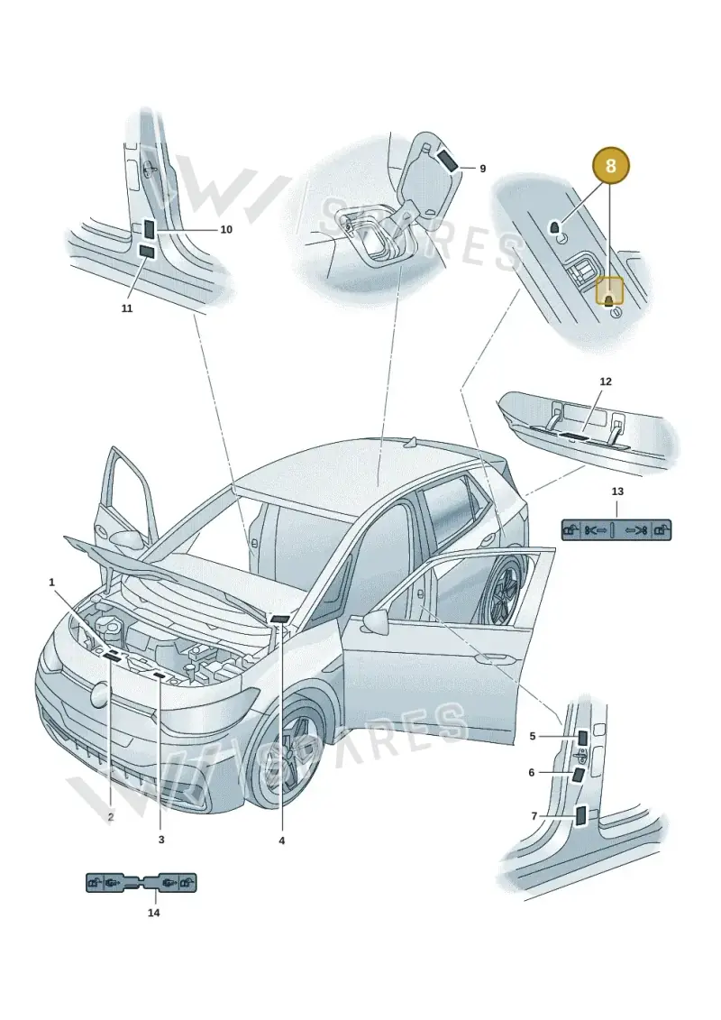 10A010048 — Volkswagen ID.3 Pro (2019-2024) diagram 10a010000, position 8