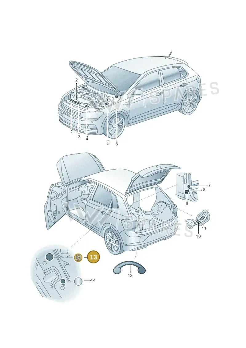 10A010048 — Volkswagen GOLF             "ZA." (2005-2007) diagram 602010000, position 13