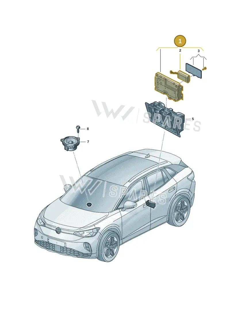 10A035284C — Volkswagen ID.4 Pro (2020-2023) diagram 11a035060, position 1