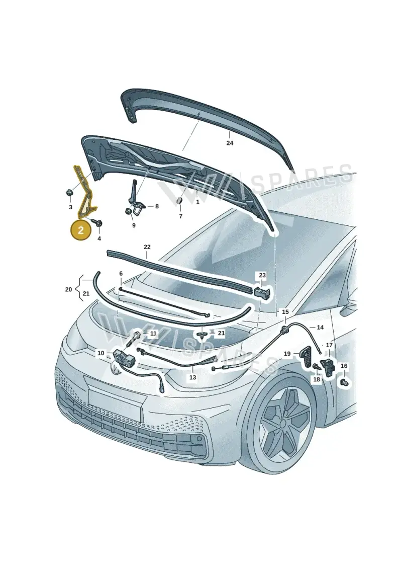 10A823302B — Volkswagen ID.3 Pro (2019-2024) diagram 10a823000, position 2