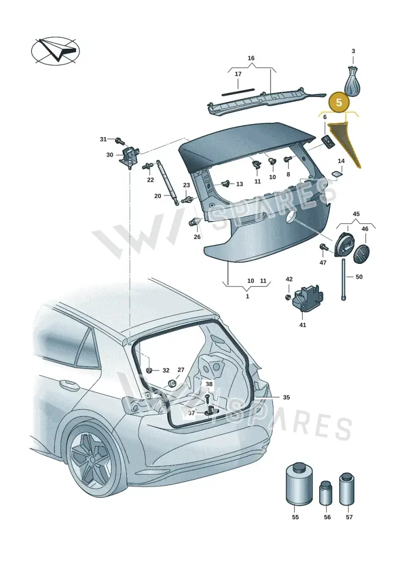 10A827940A041 — Volkswagen ID.3 Pro (2019-2024) diagram 10a827000, position 5