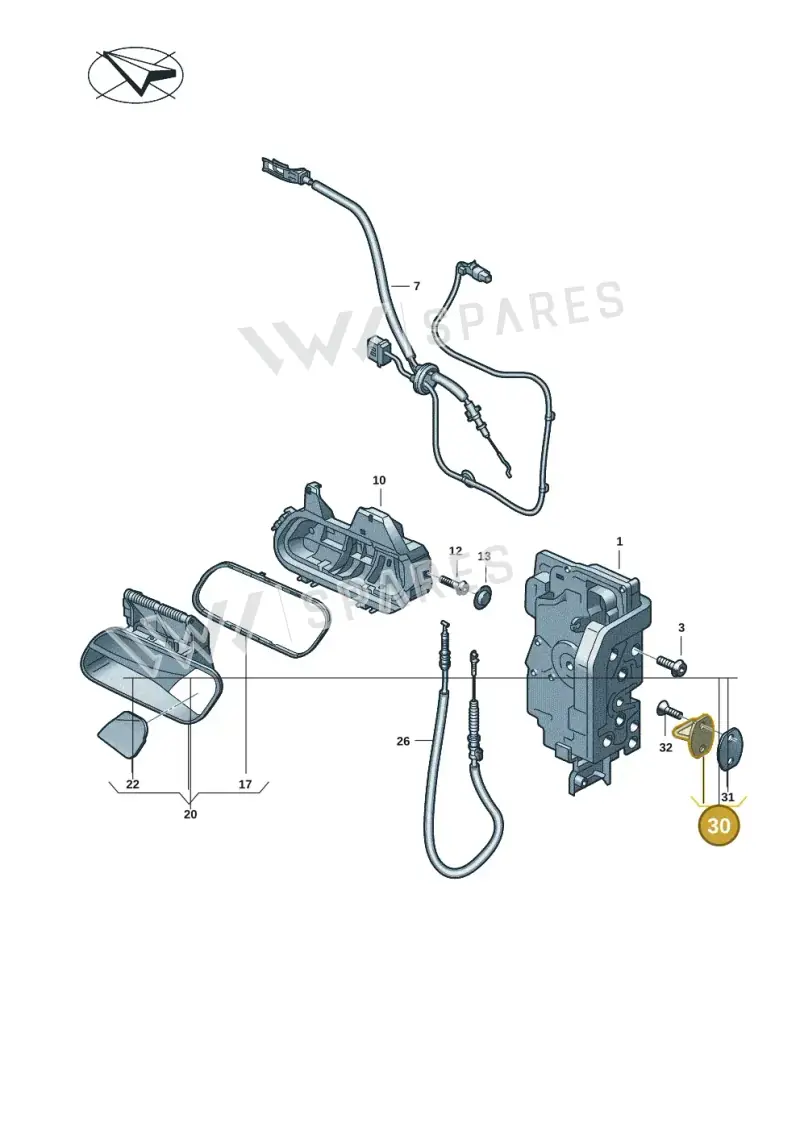 10A837767 — Volkswagen ID.7 Limousine Pro (2023-) diagram 11a837000, position 30