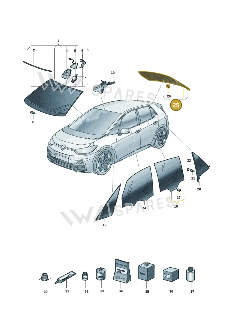 10A845051TNVB — Volkswagen ID.3 (2019-2025) diagram 10a845000, position 25