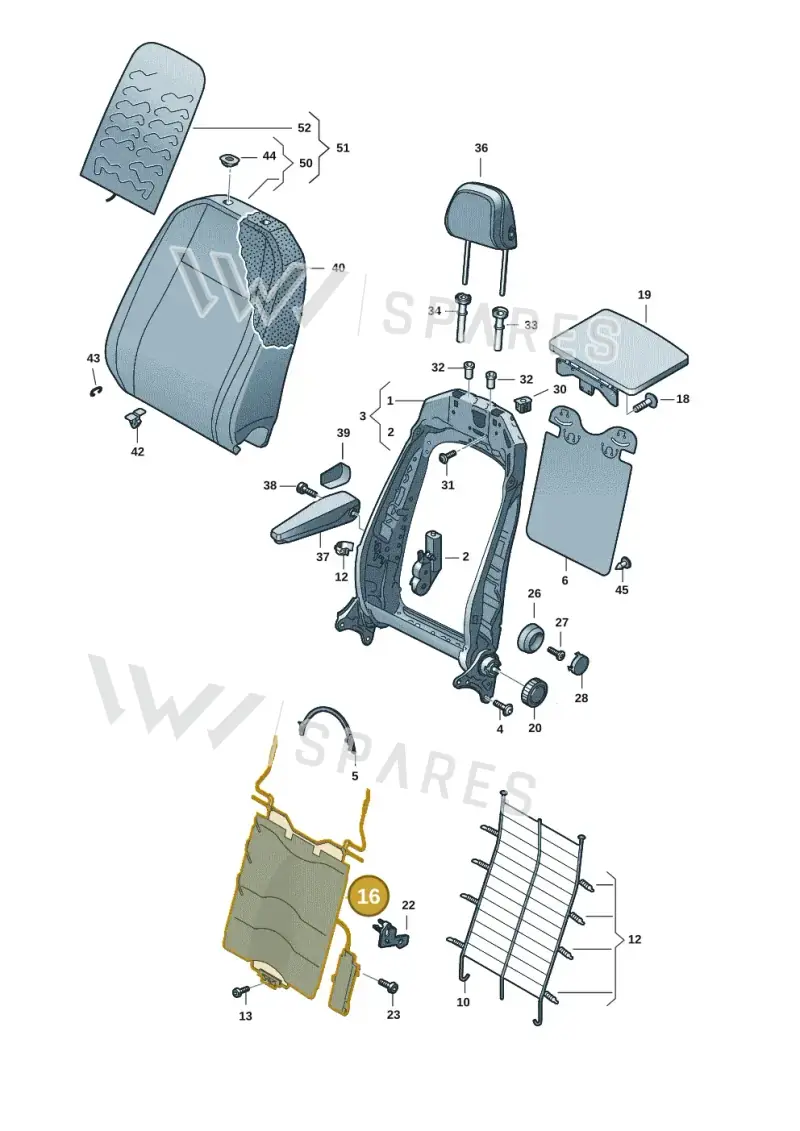 10A881880 — Volkswagen ID.Buzz (2022-) diagram 15a881500, position 16