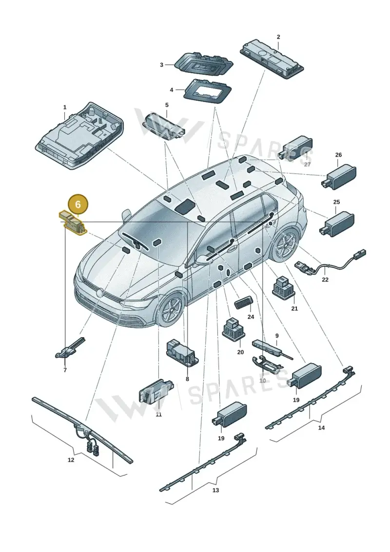 10A947409 — Skoda Kodiaq (2024-2024) diagram 3p0947000, position 6