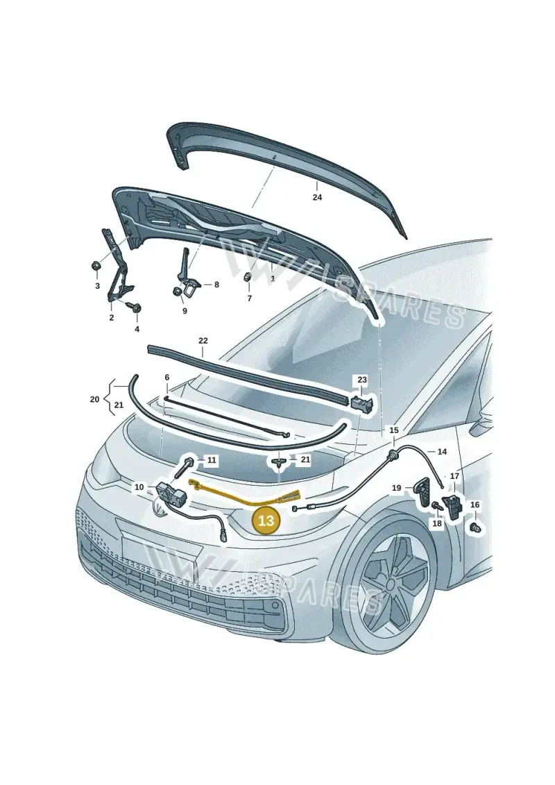 10B823531A — Volkswagen ID.3 Pro (2019-2024) diagram 10a823000, position 13