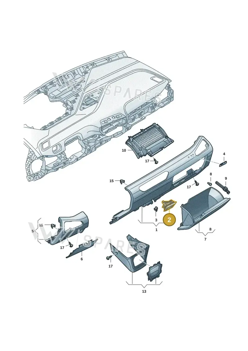 10B857147B6PS — Volkswagen ID.3 Pro (2019-2024) diagram 10a857020, position 2