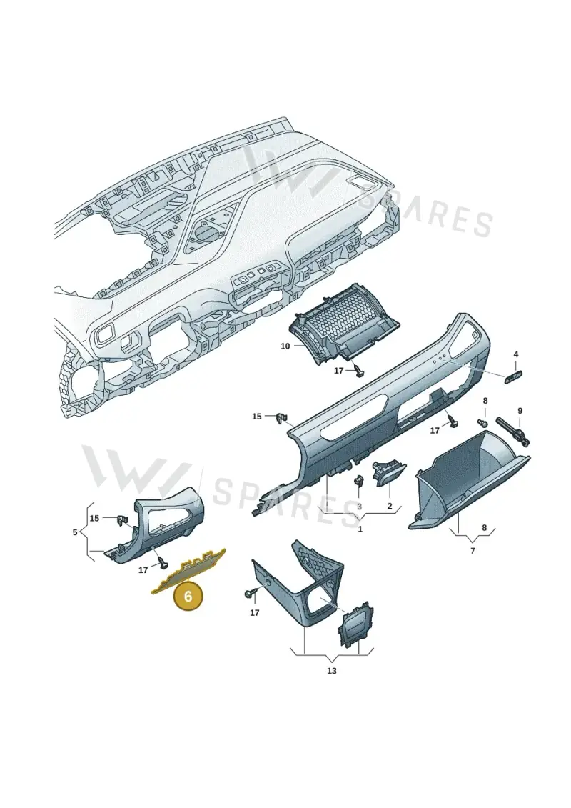 10B8571614PK — Volkswagen ID.3 Pro (2019-2024) diagram 10a857020, position 6