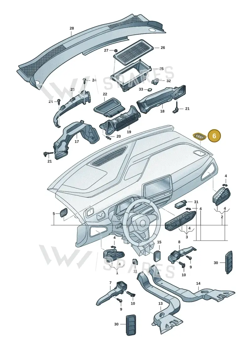 10C8197064PK — Volkswagen ID.3 Pro (2019-2024) diagram 10a819300, position 6