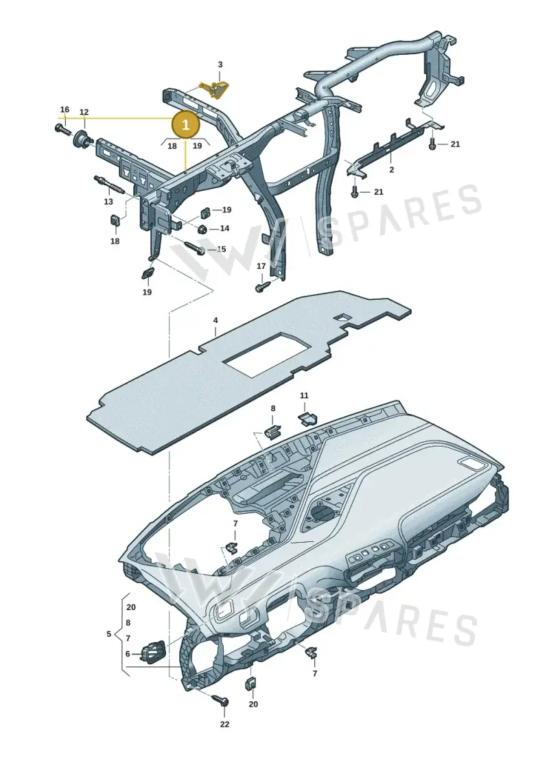 10C857017A — Volkswagen ID.3 Pro (2019-2024) diagram 10a857000, position 1