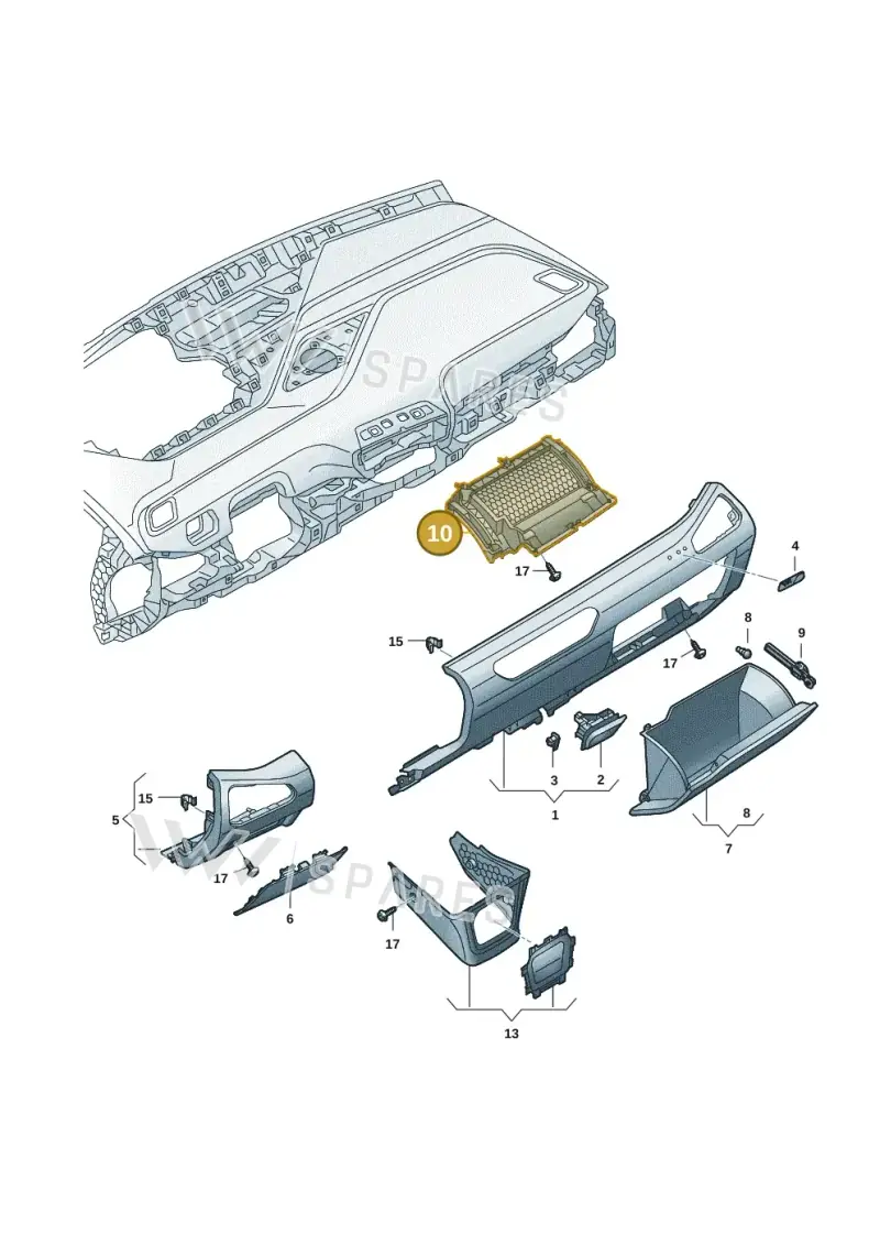 10C8571614PK — Volkswagen ID.3 Pro (2019-2024) diagram 10a857020, position 10