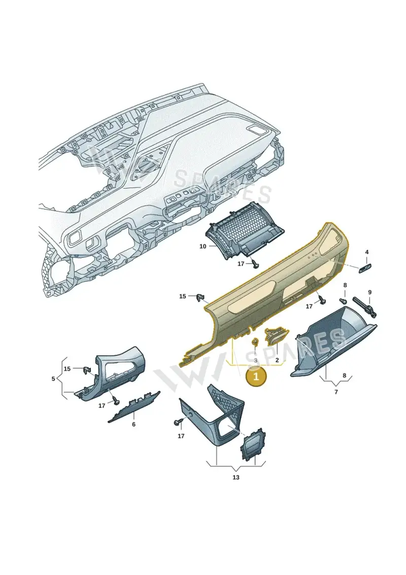 10C858415C4PK — Volkswagen ID.3 Pro (2019-2024) diagram 10a857020, position 1