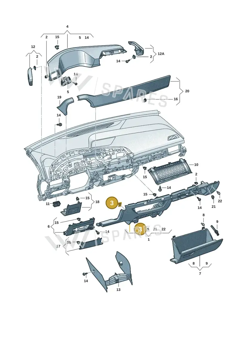 10E858815 — SEAT CUPRA Born (2021-) diagram 10s857020, position 3