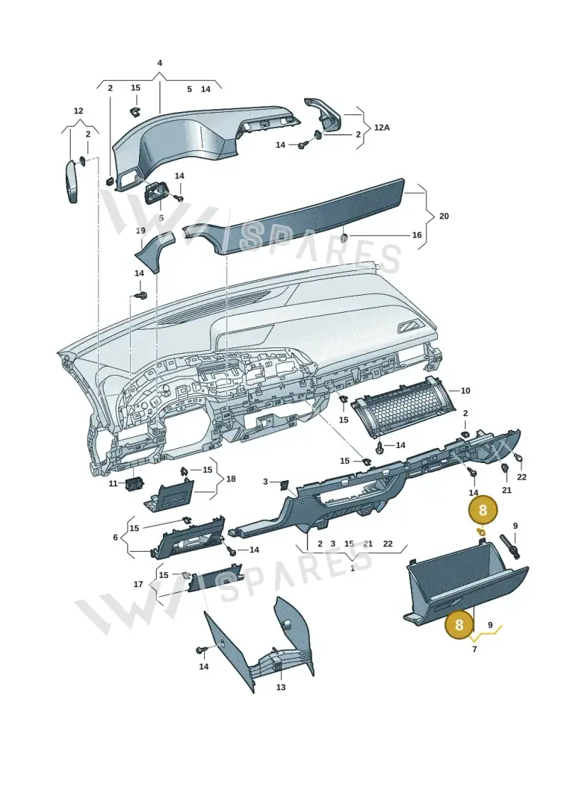 10E863453 — SEAT CUPRA Born (2021-) diagram 10s857020, position 8