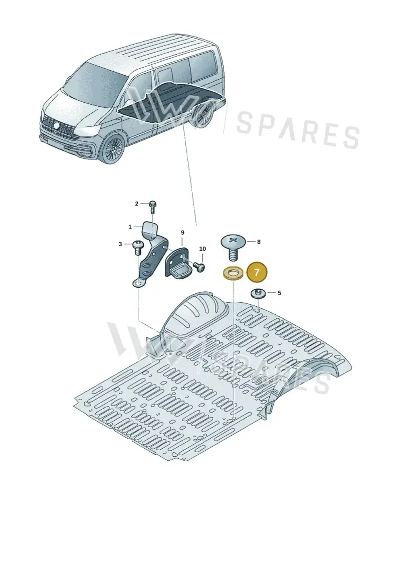 111857779 — Volkswagen Transport. multivan (2019-2024) diagram 7em801015, position 7