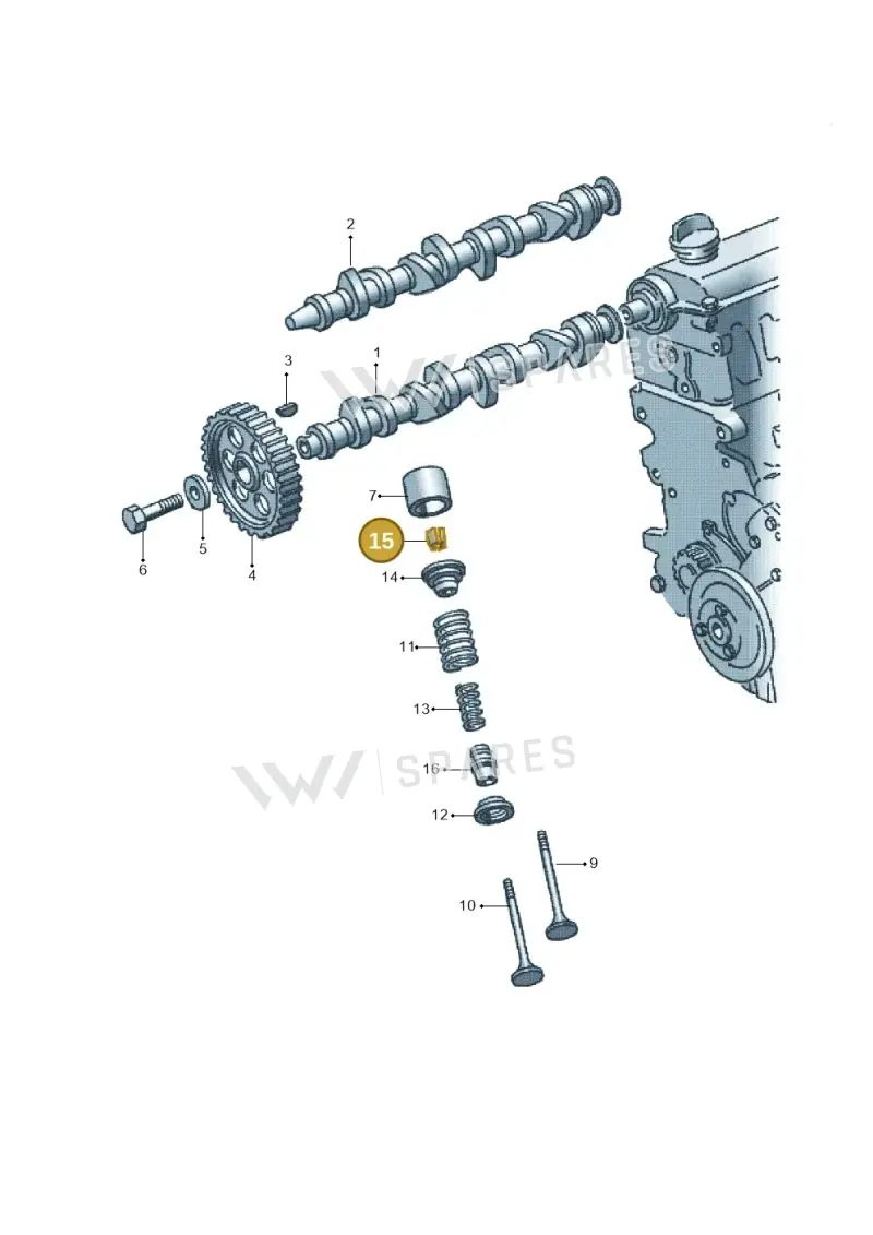 113109651A — Volkswagen POLO CLASSIC/VARIANT (1996-1999) diagram 117109100, position 15