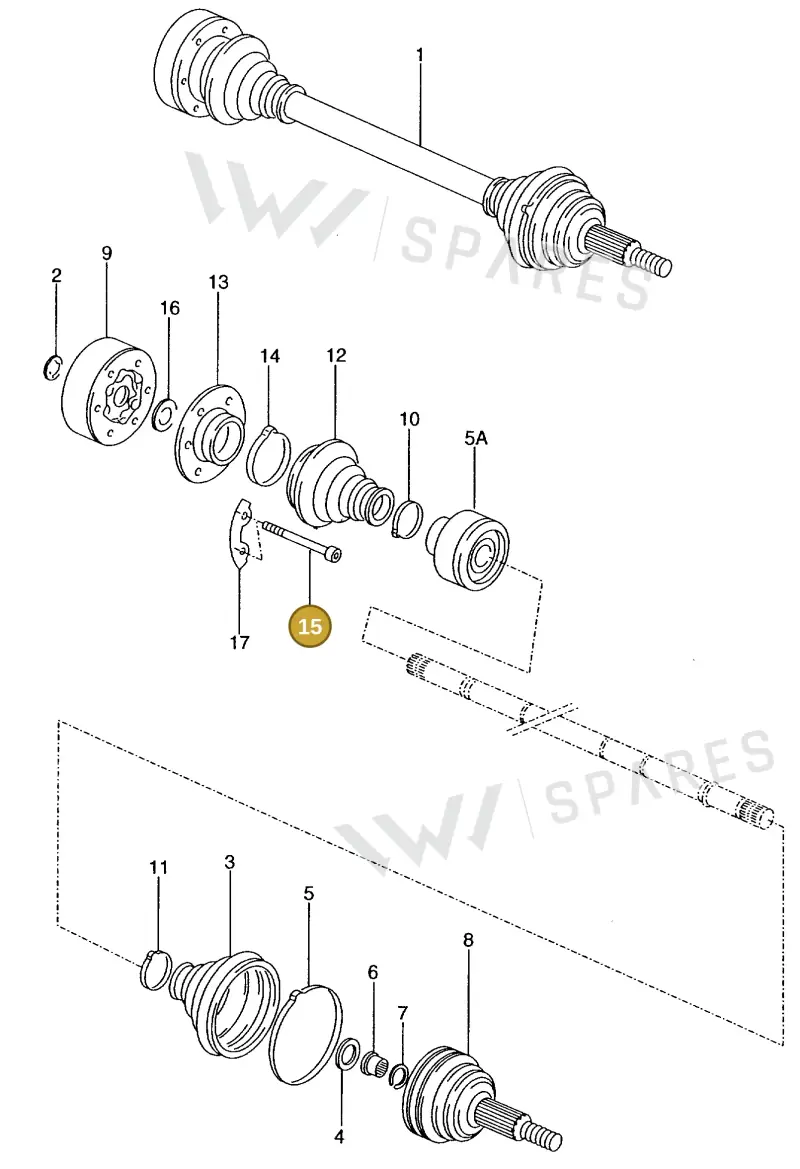 1135012291 — Volkswagen GOL 2P/4P            M.06> (2005-) diagram 303407200, position 15
