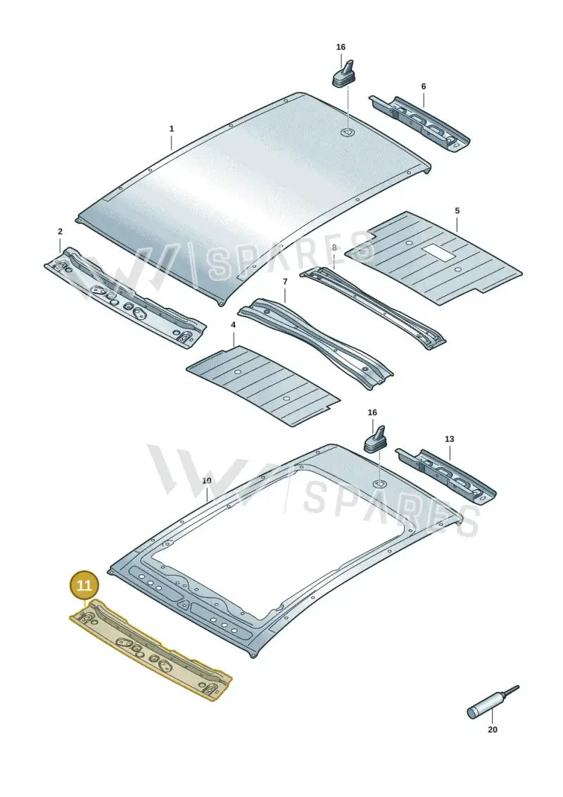 11A817123A — Volkswagen ID.4 Pro (2020-2023) diagram 11a817000, position 11