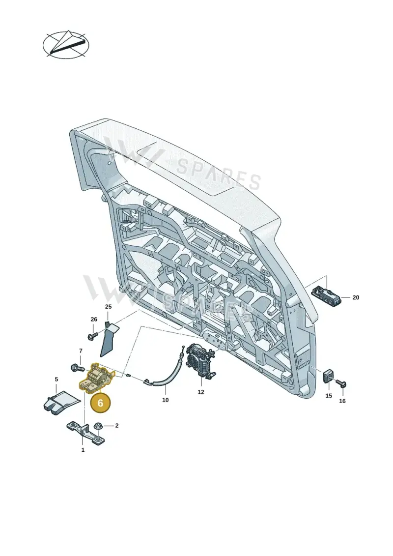 11A827505 — Volkswagen ID.Buzz (2022-) diagram 15a827100, position 6