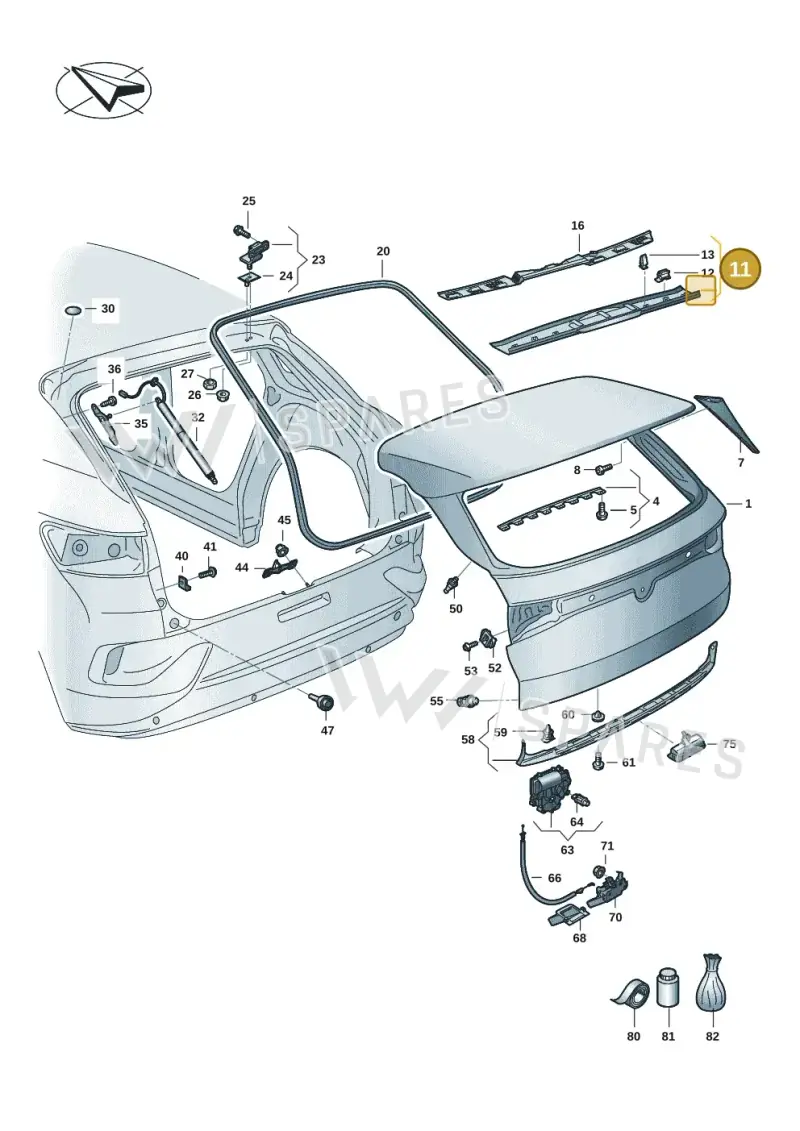 11A827555C9B9 — Volkswagen ID.4 Pro (2020-2023) diagram 11a827000, position 11