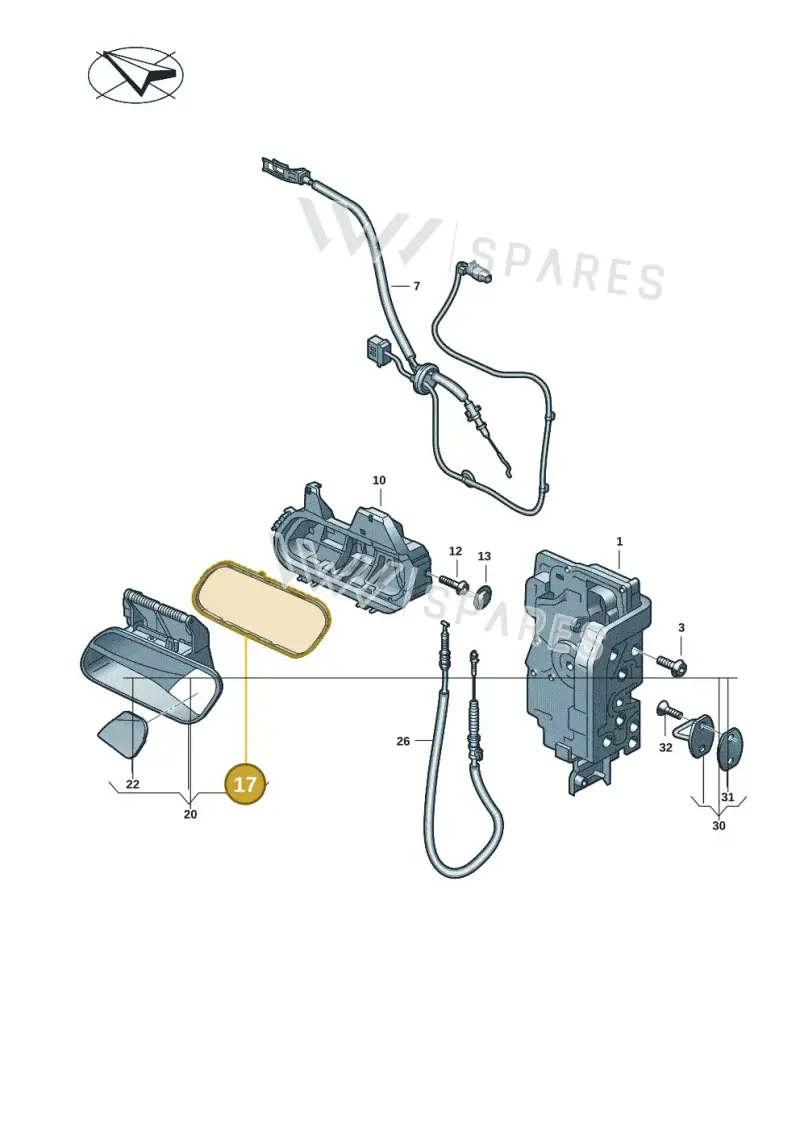 11A837210E — Volkswagen ID.7 Limousine Pro (2023-) diagram 11a837000, position 17