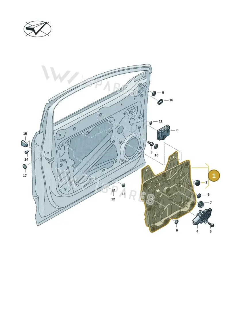 11A837461E — Audi Q4 Sportback (2021-2025) diagram 89a837060, position 1
